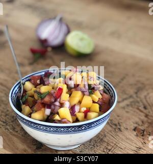 Mango-salsa Stockfoto