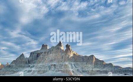 Geologische Formationen in den Badlands, South Dakota, USA Stockfoto