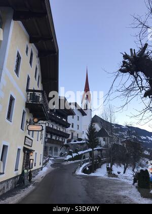 Pension Christlwirt, Hippach, Tirol, Österreich Stockfoto