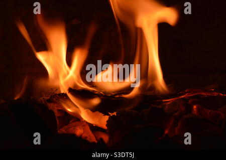 Kamin Stockfoto