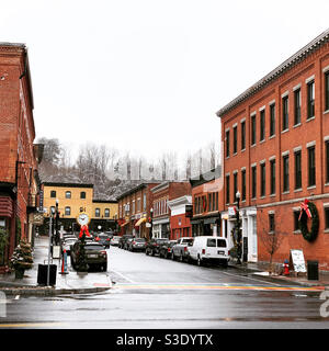 Dezember 2020, Great Barrington, Berkshire County, Massachusetts, Usa Stockfoto