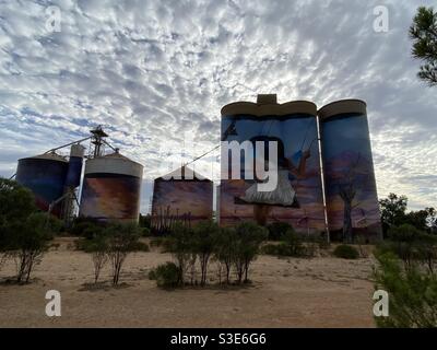 Silo Art Trail See Stockfoto