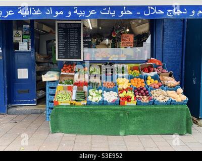 Naher Osten Supermarkt, Cowley Road, Oxford Stockfoto