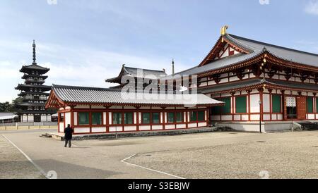 Yakushi-ji Tempel in Nara, Japan Stockfoto