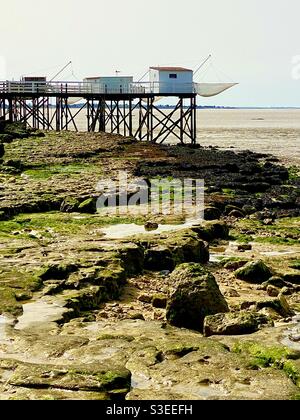 Carralets im Fouras Charente-Maritme Frankreich Stockfoto