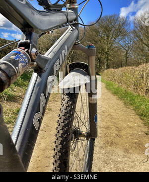 Marin Mountainbike auf Otley Chevin West Yorkshire Stockfoto