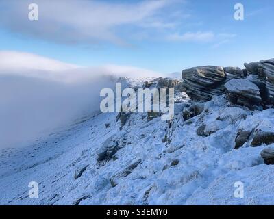 Kinder Scout - Northern Edge Stockfoto