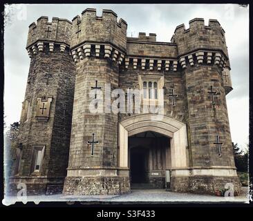 Wray Castle ein National Trust-Anwesen im Lake District Stockfoto