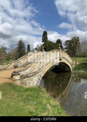 Chinesische Brücke, Wrest Park Stockfoto