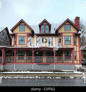 Januar 2021, The Porches Inn at MASS MoCA, North Adams, Bekshire County, Massachusetts, USA Stockfoto