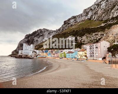 Katalanische Bucht in Gibraltar Stockfoto