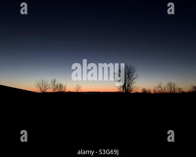 Sonnenaufgang - Maumee Bay State Park Stockfoto