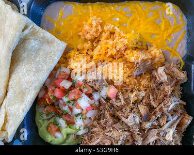 Carnitas-Platte Stockfoto