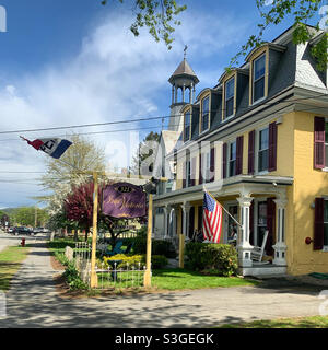 Mai 2021, Inn Victoria, Chester, Windsor County, Vermont, Usa Stockfoto