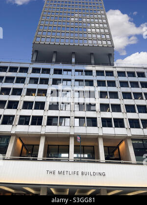 2021, das MetLife-Gebäude, von der Vanderbilt Avenue-Seite aus gesehen, NYC, USA Stockfoto