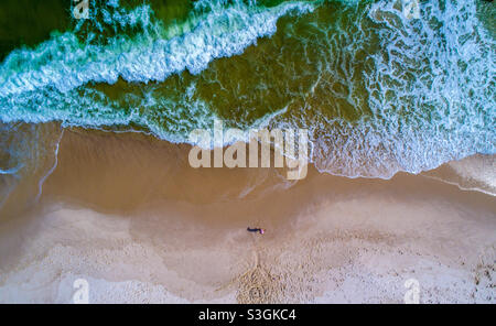 Luftaufnahme der Küste in Perdido Key Beach Stockfoto