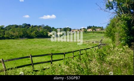 Englische ländliche Szene in Cotswolds Stockfoto