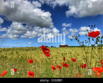 Der Air Traffic Control Tower bei RAF Little Snoring Stockfoto