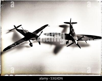 Modellflugzeug im Maßstab 1:1/72 Stockfoto