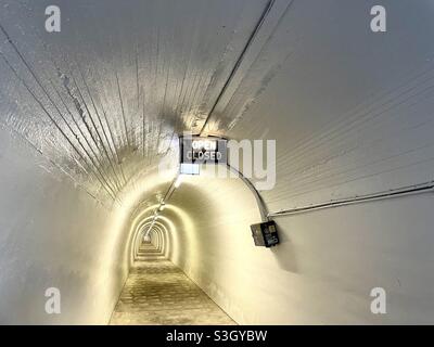 Der Tunnel, der zum Durie Hill Lift in Whanganui Neuseeland führt Stockfoto