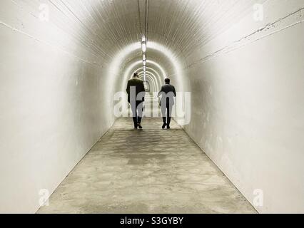 Der Tunnel, der zum Durie Hill Lift in Whanganui Neuseeland führt Stockfoto