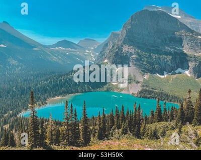 Glacier National Park - Grinnel Lake Stockfoto