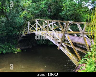 Mathematical Bridge, Iffley Lock, Oxford, Großbritannien Stockfoto