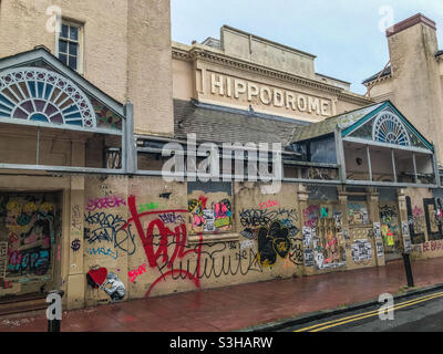 Brighton Hippodrome Street Art Stockfoto