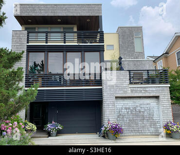 Juli 2021, ein Haus in Surf City, Long Beach Island, Ocean County, New Jersey, USA Stockfoto