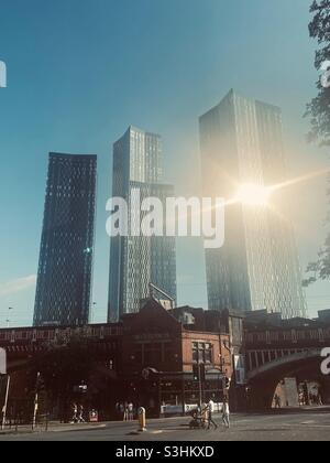 Manchester City centre Stockfoto