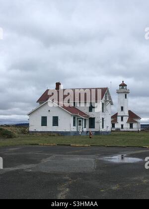 Point Wilson Lighthouse Port Townsend Washington Stockfoto