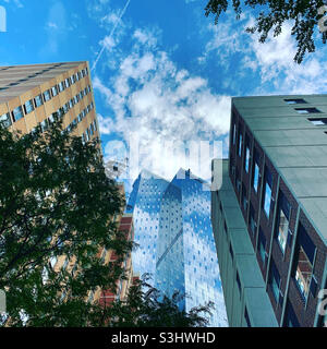 Wolkenkratzer, Lower East Side, New York City, New York, Usa Stockfoto