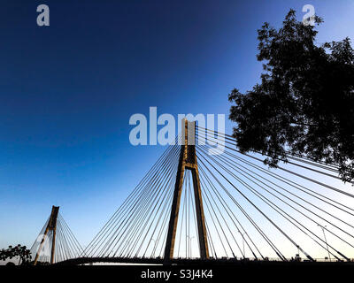 Barelang Bridge, Batam Island. Stockfoto