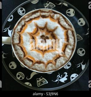 Halloween-latte Stockfoto