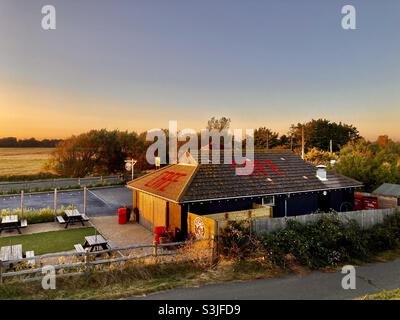 Beach Cafe, Winchelsea Beach Stockfoto