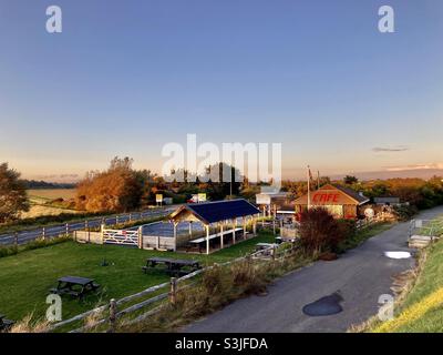 Beach Cafe am Winchelsea Beach Stockfoto