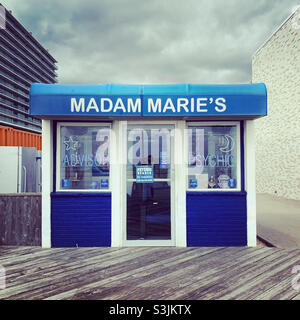 August 2021, Madame Marie’s Temple of Knowledge, Asbury Park Boardwalk, Asbury Park, Monmouth County, New Jersey, Usa Stockfoto