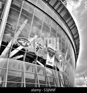 NFL im Tottenham Hotspur Stadium Jets gegen Falcons Stockfoto