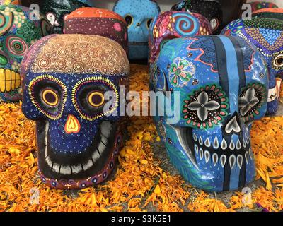 Cavalera, Display, Dia de los Muertos (Tag der Toten), Oaxaca, Mexiko Stockfoto
