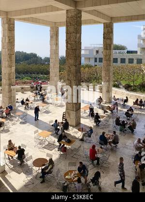 Outdoo Essbereich im Getty Center Stockfoto