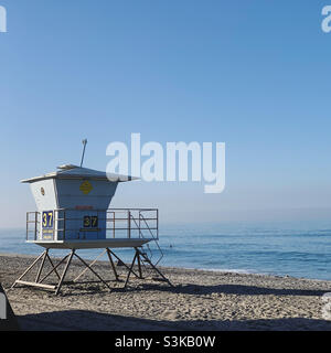 September 2021, Rettungsschwimmerstation, Carlsbad State Beach, Carlsbad, San Diego County, California, Usa, Nordamerika Stockfoto