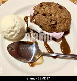 Kekse und Eis Stockfoto
