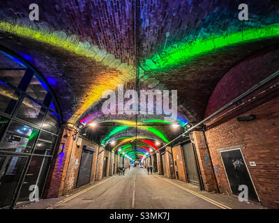 Neville Street Dark Arches in Leeds Stockfoto