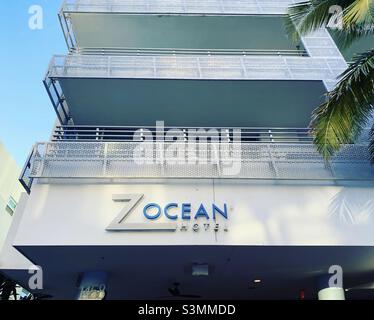 Dezember 2021, Z Ocean Hotel, South Beach, Miami Beach, Florida, Usa, Nordamerika Stockfoto