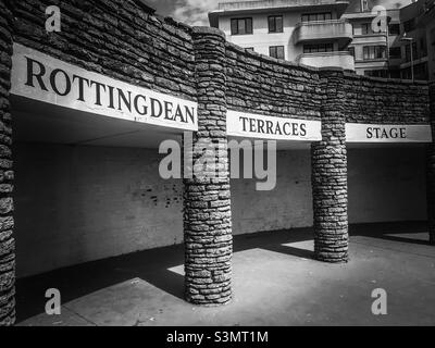 Rottingdean vor dem Theater, Sussex Stockfoto