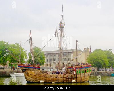 The Matthew in Bristol Harbour England Großbritannien Stockfoto