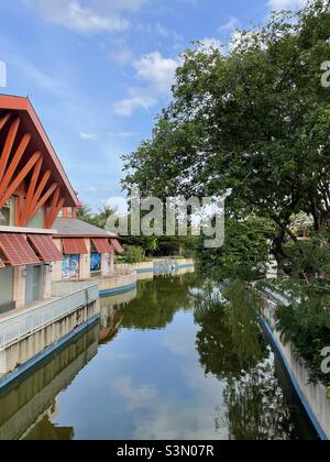 Sentosa Singapur Flussufer Stockfoto