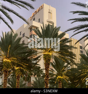 Januar 2022, St Moritz Tower, Loews Miami Beach Hotel, South Beach, Miami Beach, Florida, Usa, Nordamerika Stockfoto