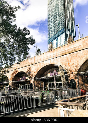 Deansgate Locks, Manchester Stockfoto