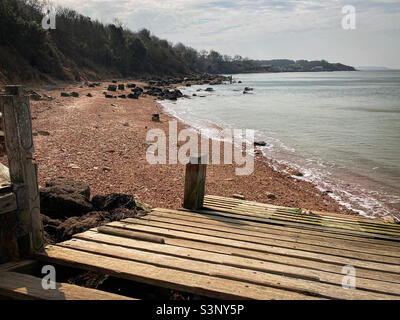 Gurnard Bay - Isle of Wight Stockfoto